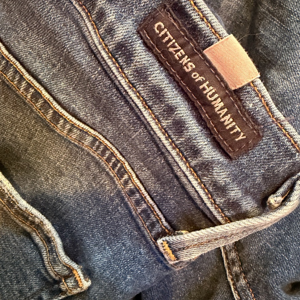 Citizens Of Humanity Light Blue Skinny Cropped Jeans - Picture 2 of 6